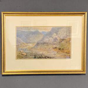 20th Century Watercolour Painting of a Derbyshire Landscape