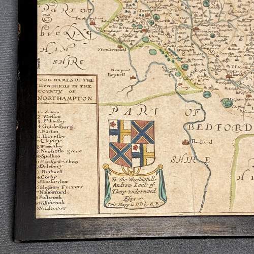 17th Century Framed Map of Northamptonshire image-2