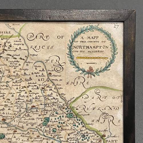 17th Century Framed Map of Northamptonshire image-3