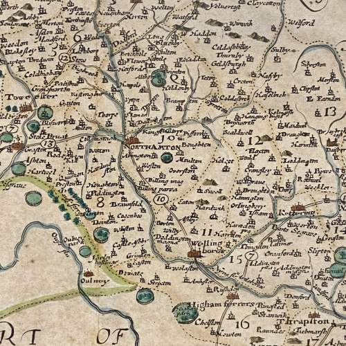 17th Century Framed Map of Northamptonshire image-5