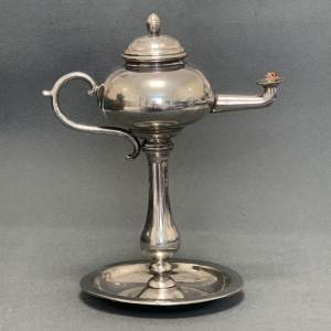 Continental Pewter Aladdins Lamp Style Cigar Lighter