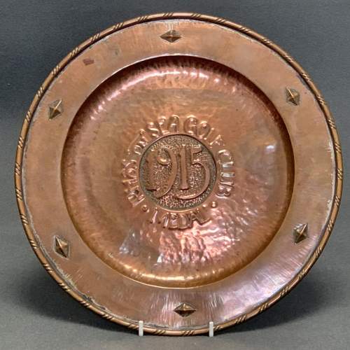 Arts and Crafts Copper Golf Trophy Plate image-1