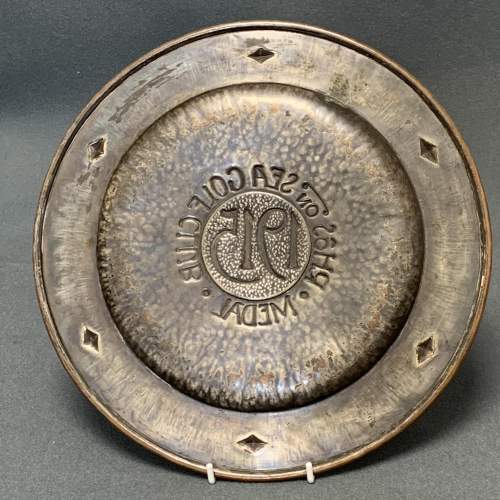 Arts and Crafts Copper Golf Trophy Plate image-4