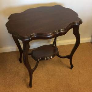 Edwardian Mahogany Carved Occasional Table