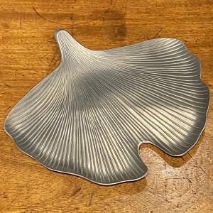 Rare Dior Ginkgo Leaf Ceramic Plate