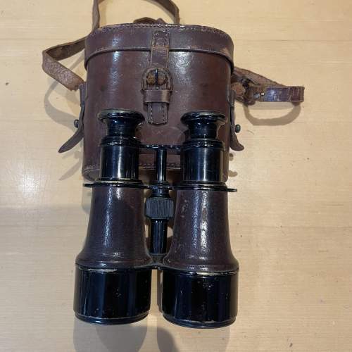 WWI British Army Military Binoculars Heath & Co Hezzanith image-1