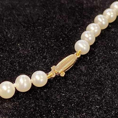 Re-Strung Cultured Pearl Necklace image-5
