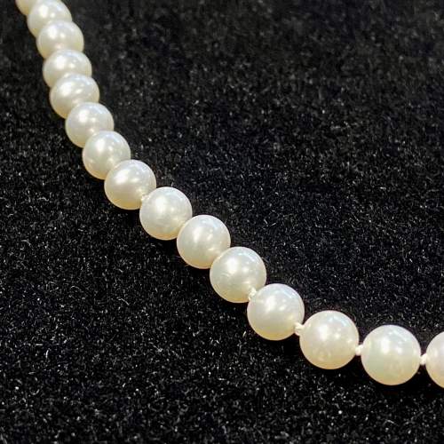 Re-Strung Cultured Pearl Necklace image-3