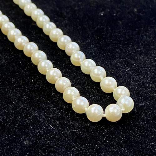 Re Strung Cultured Pearl Necklace image-2
