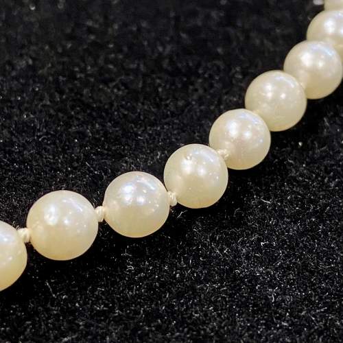 Re Strung Cultured Pearl Necklace image-4