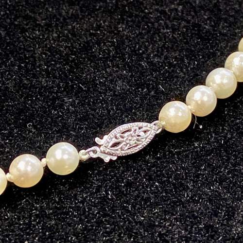 Re Strung Cultured Pearl Necklace image-5