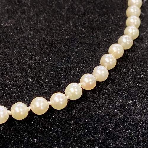 Re Strung Cultured Pearl Necklace image-3