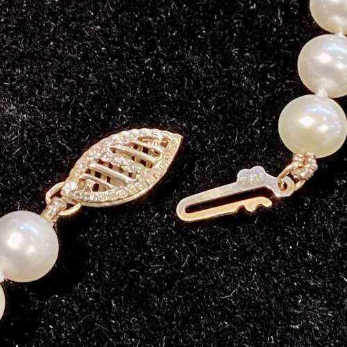 Re-Strung Cultured Pearl Necklace image-6