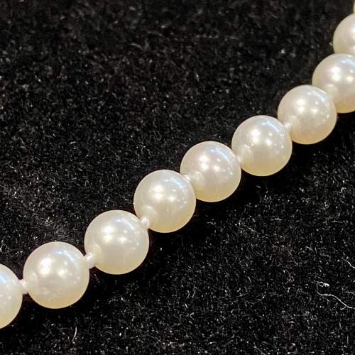 Re-Strung Cultured Pearl Necklace image-4