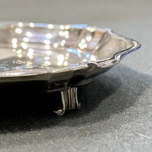 Edwardian Silver and Enamel Miniature Salver image-4