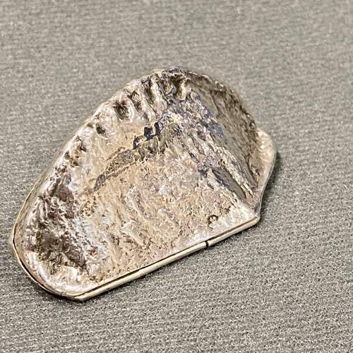 Late Victorian Silver Brazil Nut Snuff Box image-1