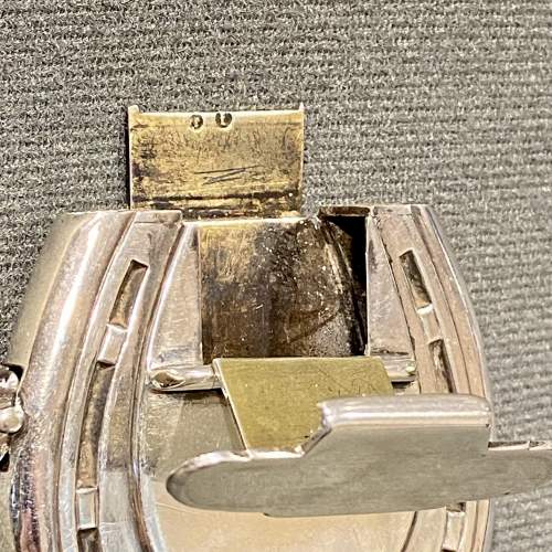 Victorian Silver Horseshoe Vesta Case and Wick Holder image-6