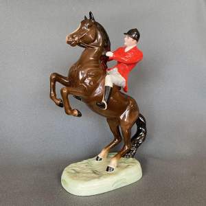 Beswick Rearing Huntsman Figurine