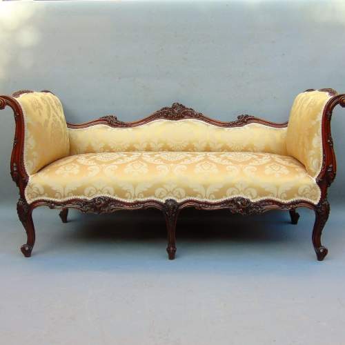 A Most Exquisite Victorian Walnut Settee image-2