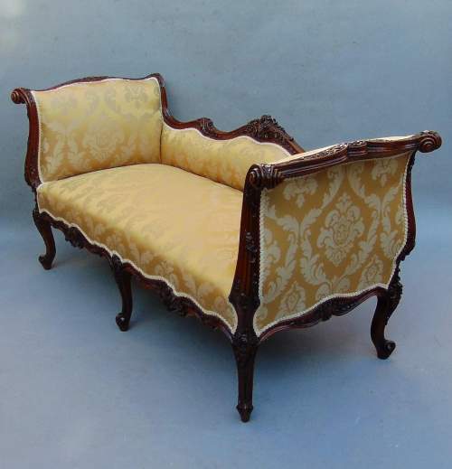 A Most Exquisite Victorian Walnut Settee image-1