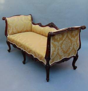 A Most Exquisite Victorian Walnut Settee