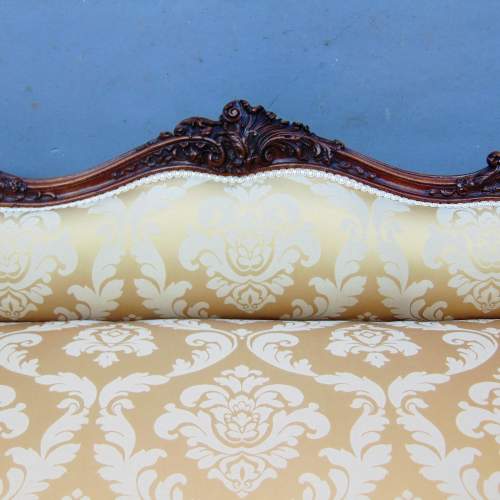 A Most Exquisite Victorian Walnut Settee image-4