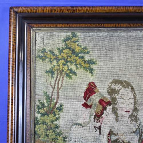 Large 19th Century Tapestry of Two Women in Conversation image-6