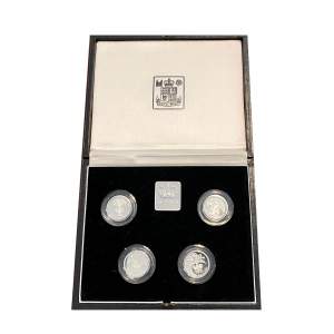 Royal Mint 1984 - 1987 Silver Proof Piedfort Collection