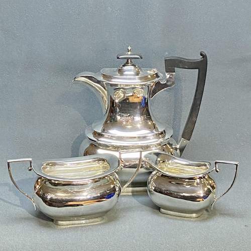 Mid 20th Century Walker and Hall Silver Coffee Set image-1