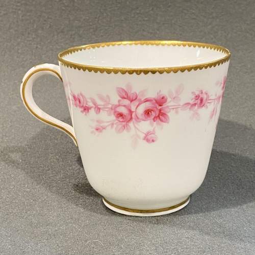 19th Century Minton Pink Roses Cup and Saucer image-3
