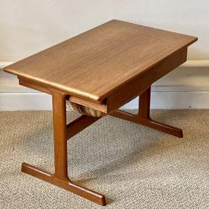 Vintage Teak Sewing Table by Vilbjerg Mobelfabrik