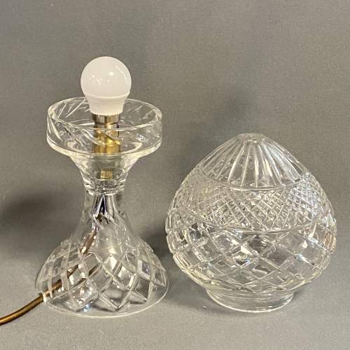 20th Century Cut Glass Table Lamp image-6