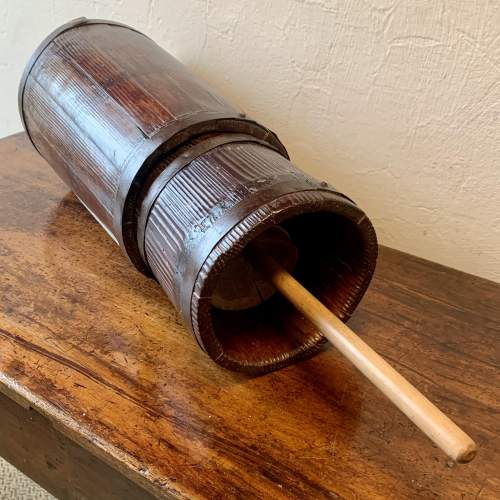 19th Century Stained Pine Farmhouse Butter Churn image-5