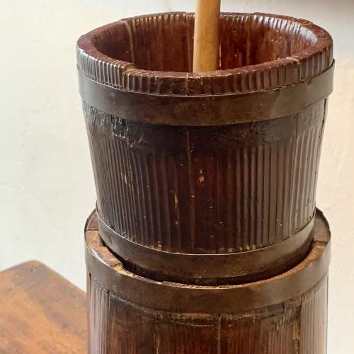 19th Century Stained Pine Farmhouse Butter Churn image-6