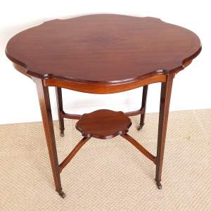 Edwardian Mahogany Inlaid Occasional Side Table