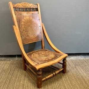 Arts and Crafts Low Slung Nursing Chair