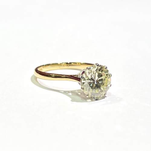 18ct Gold Solitaire 2.2ct Diamond Ring image-1