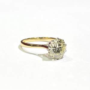 18ct Gold Solitaire 2.2ct Diamond Ring