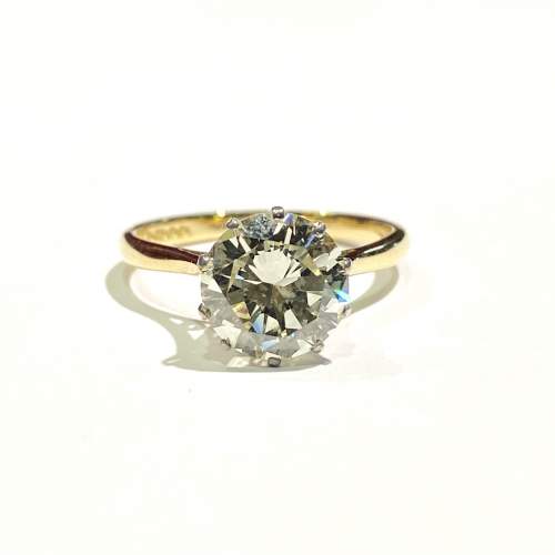 18ct Gold Solitaire 2.2ct Diamond Ring image-2