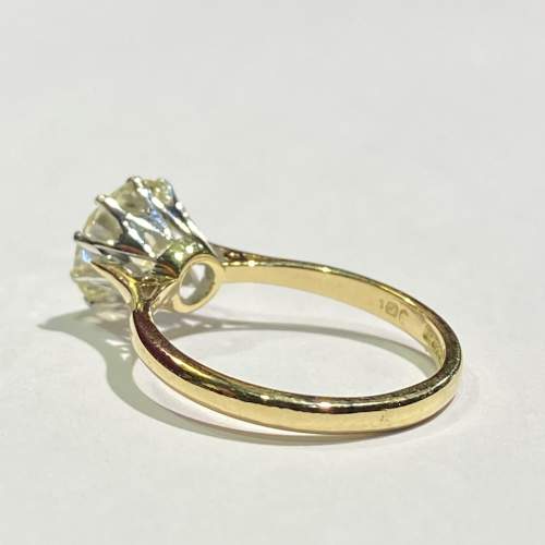 18ct Gold Solitaire 2.2ct Diamond Ring image-5