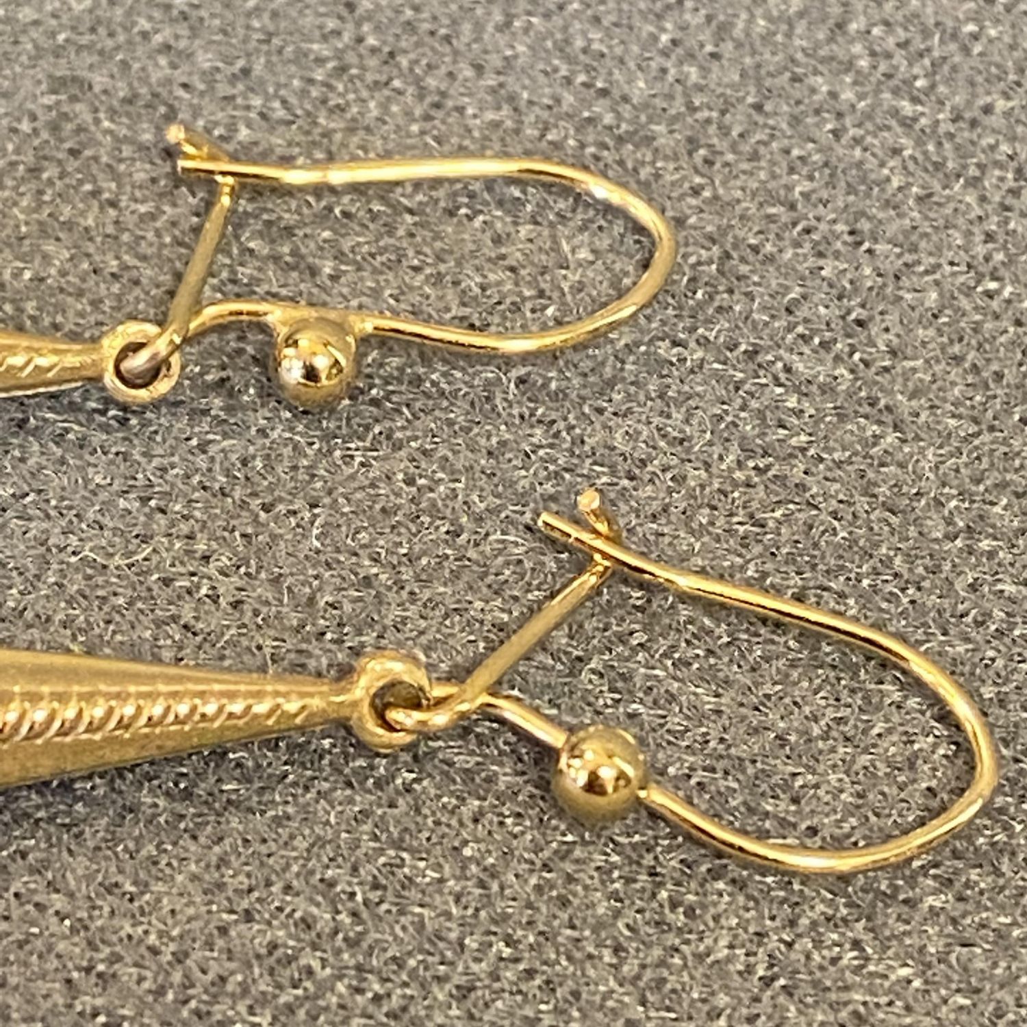 Vintage 9ct Gold Drop Earrings - Jewellery & Gold - Hemswell Antique ...