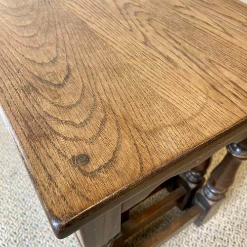 Vintage Oak Nest of Three Tables image-5