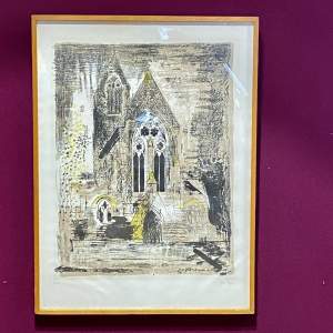 John Piper Signed Lithograph of St Matthias