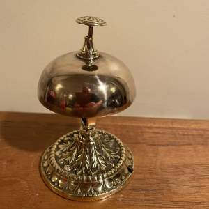 Victorian Brass Ornate Desk Top Bell