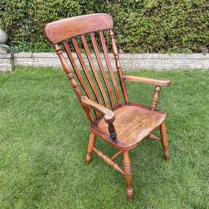 Victorian Elm Slat Back Kitchen Chair