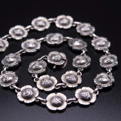 Georg Jensen - Rare 925S Danish Sterling Silver Necklace ‘42B’ image-3
