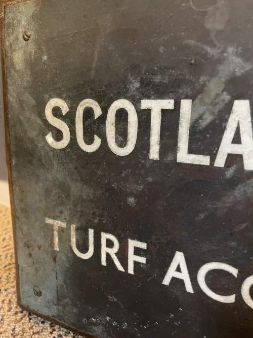 Original Scotland and Co Turf Accountant Sign image-3