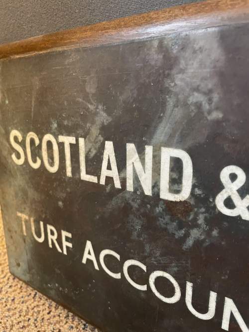 Original Scotland and Co Turf Accountant Sign image-4