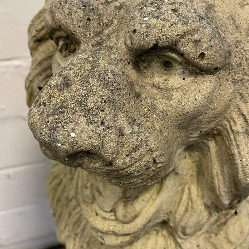 Pair of  Stone Garden Lions image-3