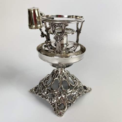 James Dixon and Son Silver Plated Chamber Stick - Candlestick image-1